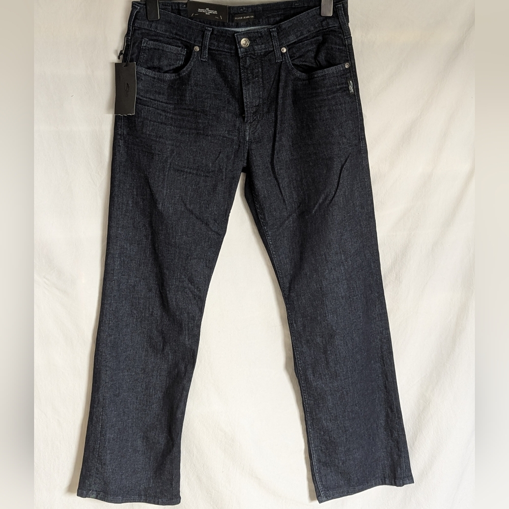 Silver Jeans Zac New 36 x 32 Straight Leg Relaxed Fit